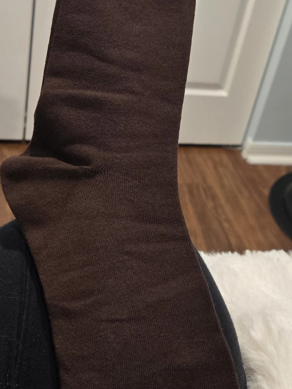 Tessuto Menswear 5-Pack Dress Crew Socks in Black and Brown Size 9-12